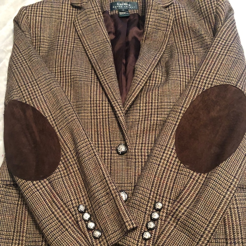 Vintage Ralph Lauren Houndstooth Equestrian Jacket